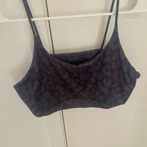 SHEIN black and grey  Leopard Print sports bra